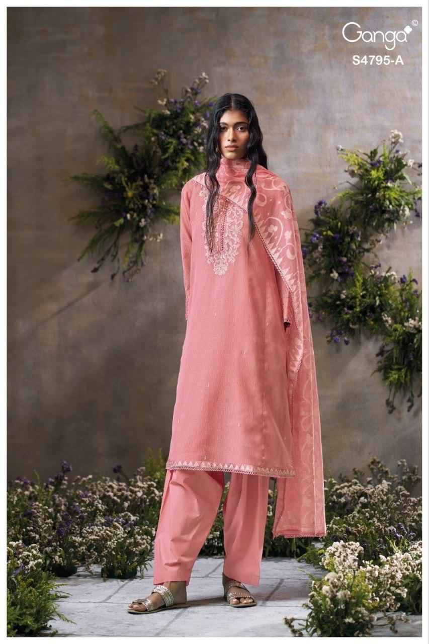 DUSNEA 4795 Series By Ganga Fashion Beautiful Festive Suits Stylish Colorful Fancy Casual Wear & Ethnic Wear PREMIUM BEMBERG KOTA Dresses At Wholesale Price